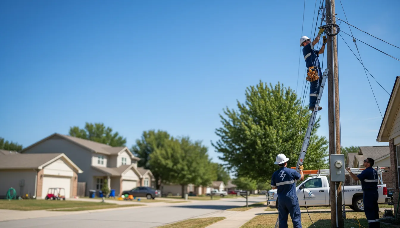 Residential electrician providing installation services in Ghent, WV
